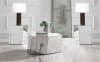 Capella 3 Piece Mirrored and Silvered Coffee Table Set in Mirror and Silver Finish by Coaster - COA-710446 - Image 2 of 0