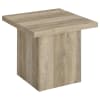 Devar 3 Piece Square Cocktail Table Set in Distressed Pine Finish by Coaster - 710878-S3 - Image 3 of 0