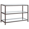 Trini 3 Piece Coffee Table Set in Clear and Black Nickle Finish by Coaster - COA-720228 - Image 5 of 0
