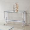 Saide Rectangular Glass Top Console Table in Mirror and Chrome Finish by Coaster - COA-720339 - Image 2 of 0