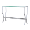 Saide Rectangular Glass Top Console Table in Mirror and Chrome Finish by Coaster - COA-720339 - Image 4 of 0