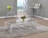 Lille Glass Top Console Accent Table in Clear and Chrome Finish by Coaster - COA-720499 - Image 5 of 0