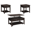 Bradford 3 Piece Lift Top Coffee Table Set in Walnut Finish by Coaster - COA-721038 - Image 4 of 0