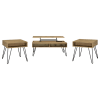 Fanning 3 Piece Lift Top Coffee Table Set in Golden Oak and Black Finish by Coaster - COA-723368 - Image 1 of 0