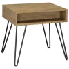 Fanning 3 Piece Lift Top Coffee Table Set in Golden Oak and Black Finish by Coaster - COA-723368 - Image 4 of 0