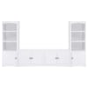 Laughlin 78"Inch 3-Piece TV Stand Entertainment Center in White Finish by Coaster - COA-724113-3 - Image 1 of 0
