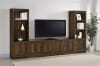 Laughlin 78"Inch 4-Door TV Stand in Dark Pine Finish by Coaster - COA-724123 - Image 3 of 0