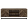 Myles 60"Inch 2-Door Wood TV Stand in Rustic Oak Finish by Coaster - COA-736052 - Image 4 of 0