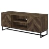 Myles 60"Inch 2-Door Wood TV Stand in Rustic Oak Finish by Coaster - COA-736052 - Image 5 of 0