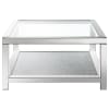 Valentina 3 Piece Mirrored Coffee Table Set in Silver and Mirror Finish by Coaster - COA-736218 - Image 4 of 0