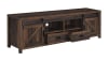 Dark Pine 79 Inch TV Console by Coaster - 736273 - Image 4 of 0