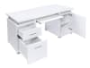 Computer Desk in White Finish by Coaster - 800108 - Image 3 of 0