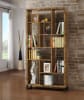 Delwin 71-Inch 6-Shelf Bookshelf in Rustic Nutmeg Finish by Coaster - COA-801236 - Image 2 of 0