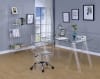 Amaturo Home Office Desk in Clear Acrylic by Coaster - 801535 - Image 1 of 0