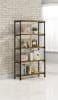 Analiese 63-Inch 4-Shelf Bookshelf in Rustic Nutmeg Finish by Coaster - COA-801542 - Image 2 of 0