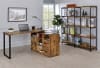 Analiese 63-Inch 4-Shelf Double Bookshelf in Rustic Nutmeg Finish by Coaster - COA-801543 - Image 3 of 0