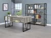 Analiese 63-Inch 4-Shelf Double Bookshelf in Grey Driftwood Finish by Coaster - COA-801544 - Image 3 of 0