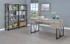 Analiese 63-Inch 4-Shelf Double Bookshelf in Grey Driftwood Finish by Coaster - COA-801544 - Image 4 of 0