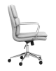 White Leatherette Adjustable Height Office Chair by Coaster - 801767 - Image 2 of 0