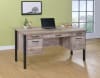 Samson Desk in Weathered Oak Finish by Coaster - 801950 - Image 1 of 0