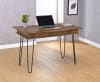 Sheeran Writing Desk with Storage in Rustic Amber and Black Finish by Coaster - COA-802011 - Image 2 of 0