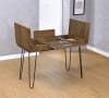 Sheeran Writing Desk with Storage in Rustic Amber and Black Finish by Coaster - COA-802011 - Image 3 of 0