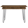 Sheeran Writing Desk with Storage in Rustic Amber and Black Finish by Coaster - COA-802011 - Image 5 of 0