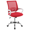 Felton Upholstered Adjustable Office Chair in Red Mesh and Chrome Finish by Coaster - COA-802017 - Image 1 of 0