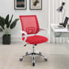Felton Upholstered Adjustable Office Chair in Red Mesh and Chrome Finish by Coaster - COA-802017 - Image 2 of 0