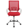 Felton Upholstered Adjustable Office Chair in Red Mesh and Chrome Finish by Coaster - COA-802017 - Image 3 of 0