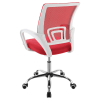 Felton Upholstered Adjustable Office Chair in Red Mesh and Chrome Finish by Coaster - COA-802017 - Image 5 of 0