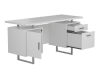 Lawtey Floating Top Office Desk in White High Gloss Finish by Coaster - 803521 - Image 4 of 0