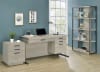 Loomis 72-Inch 4-Shelf Bookshelf in Whitewashed Grey Finish by Coaster - COA-805883 - Image 3 of 0