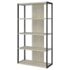Loomis 72-Inch 4-Shelf Bookshelf in Whitewashed Grey Finish by Coaster - COA-805883 - Image 5 of 0