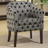 Charlotte Accent Chair in Hexagon Patterned Fabric by Coaster - 900435 - Image 1 of 0