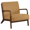 Foster Upholstered Wood Frame Accent Chair in Honey Fabric and Cappuccino by Coaster - COA-902271 - Image 1 of 0