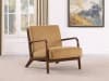 Foster Upholstered Wood Frame Accent Chair in Honey Fabric and Cappuccino by Coaster - COA-902271 - Image 2 of 0