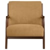 Foster Upholstered Wood Frame Accent Chair in Honey Fabric and Cappuccino by Coaster - COA-902271 - Image 3 of 0