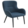 Calvin Upholstered Modern Arm Accent Chair in Blue Fabric and Sandy Black by Coaster - COA-902472 - Image 1 of 0