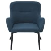 Calvin Upholstered Modern Arm Accent Chair in Blue Fabric and Sandy Black by Coaster - COA-902472 - Image 3 of 0
