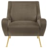 Ricci Accent Chair in Truffle Velvet Fabric by Coaster - 903044 - Image 3 of 0