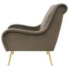 Ricci Accent Chair in Truffle Velvet Fabric by Coaster - 903044 - Image 4 of 0