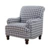 Glenn Accent Chair in Houndstooth Light Grey and Blue Linen-Like Fabric by Coaster - 903093 - Image 2 of 0