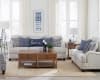 Glenn Accent Chair in Houndstooth Light Grey and Blue Linen-Like Fabric by Coaster - 903093 - Image 4 of 0
