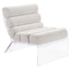 Serreta Boucle Upholstered Armless Acrylic Chair in Ivory by Coaster - COA-903161 - Image 1 of 0