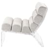 Serreta Boucle Upholstered Armless Acrylic Chair in Ivory by Coaster - COA-903161 - Image 5 of 0
