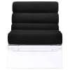 Serreta Boucle Upholstered Armless Acrylic Chair in Black by Coaster - COA-903162 - Image 3 of 0