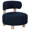 Zonie Boucle Upholstered Barrel Back Accent Chair in Blue and Natural by Coaster - COA-903168 - Image 1 of 0