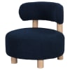 Zonie Boucle Upholstered Barrel Back Accent Chair in Blue and Natural by Coaster - COA-903168 - Image 4 of 0
