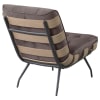 Aloma Upholstered Tufted Armless Accent Chair in Dark Brown and Natural by Coaster - COA-907503 - Image 5 of 0